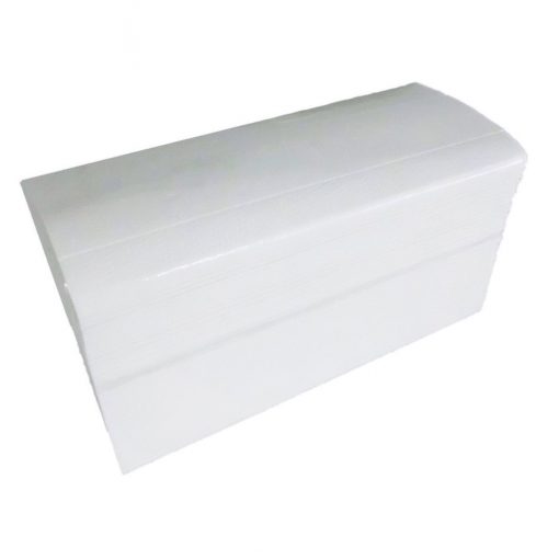 Falthandtuch Brod Lux, 2-lagig, hochweiß, Zellstoff, W-Falz, 21x32 cm, 3.200 Tücher (Art. 90510) – Bild 2