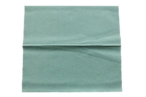 Falthandtuch Huchtemeier, 1-lagig, grün, Recyclingpapier (RC), V-Falz, 25x23 cm, 5000 Tücher (Art. 90521N) – Bild 3