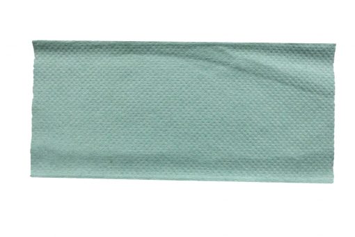 Falthandtuch Huchtemeier, 1-lagig, grün, Recyclingpapier (RC), V-Falz, 25x23 cm, 5000 Tücher (Art. 90521N) – Bild 2