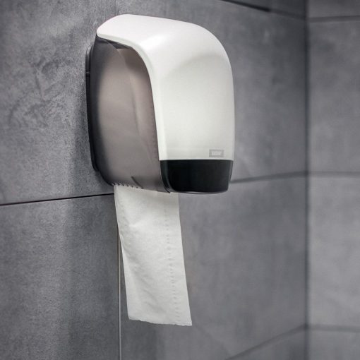 Toilettenpapierspender Katrin Gigant für Mini-Jumborollen, weiß, Kunststoff (Art. 90956) – Bild 3