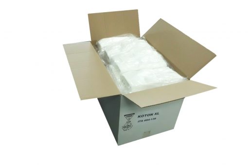 30987 Wischtuch Koton XL 50x58 cm weiß 500 Tücher im Karton – Bild 3