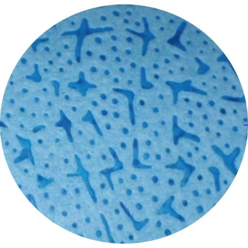 Polypropylen Spezialwischtuchrolle, 500 Blatt, schwammähnlich, blau, 32x35 cm, 1 Rolle (Art. 37167) – Bild 3