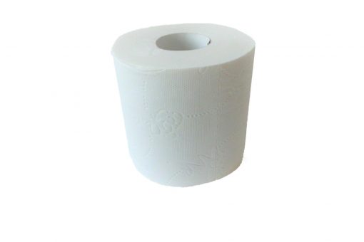Toilettenpapier Satino Prestige, 3-lagig, hochweiß, Zellstoff-Mix, 250 Blatt, 8x8=64 Rollen (Art. 90642N-S) – Bild 3