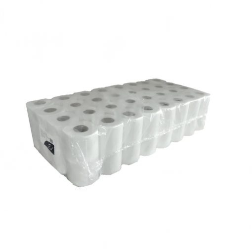 Toilettenpapier Huchtemeier, 2-lagig, hochweiß, Zellstoff, 250 Blatt, 8x8=64 Rollen (Art. 90628N) – Bild 3