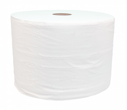 Putztuchrolle Katrin L, 1500 Blatt, 2-lagig, weiß, Recyclingpapier (RC), 22x36 cm, 540 m, perforiert, 2 Rollen (Art. 30232) – Bild 2