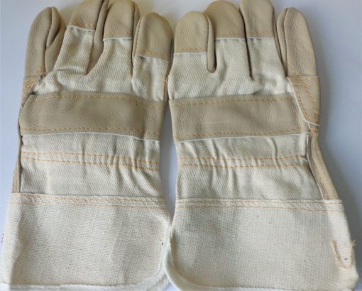 50560 Arbeitshandschuhe Polsterleder hell, verstärkte Innenhand gefüttert, Gr. 10 #1139 – Bild 3