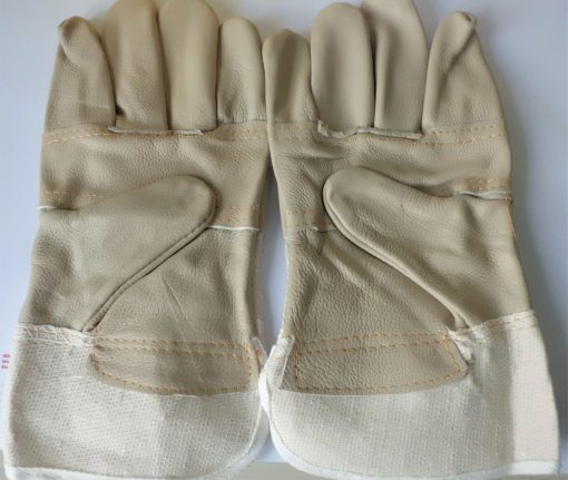 50560 Arbeitshandschuhe Polsterleder hell, verstärkte Innenhand gefüttert, Gr. 10 #1139 – Bild 2