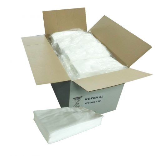 30987 Wischtuch Koton XL 50x58 cm weiß 500 Tücher im Karton