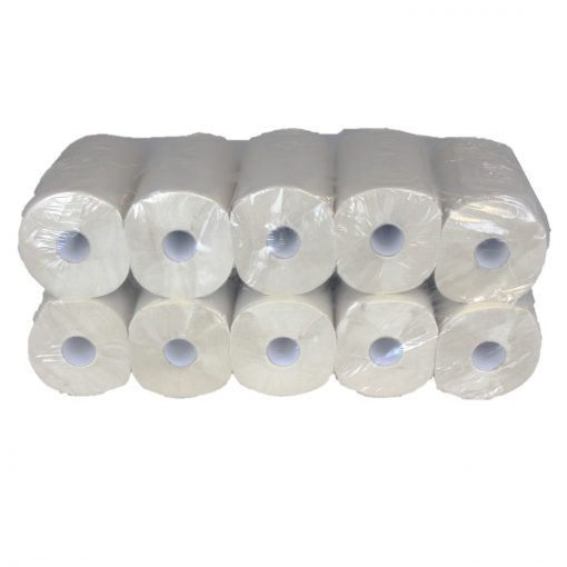 Putztuchrolle Brod 100, 100 Blatt, 3-lagig, natur, Recyclingpapier (E-Tissue), 24x38 cm, 38 m, 10 Rollen (Art. 30645) – Bild 4