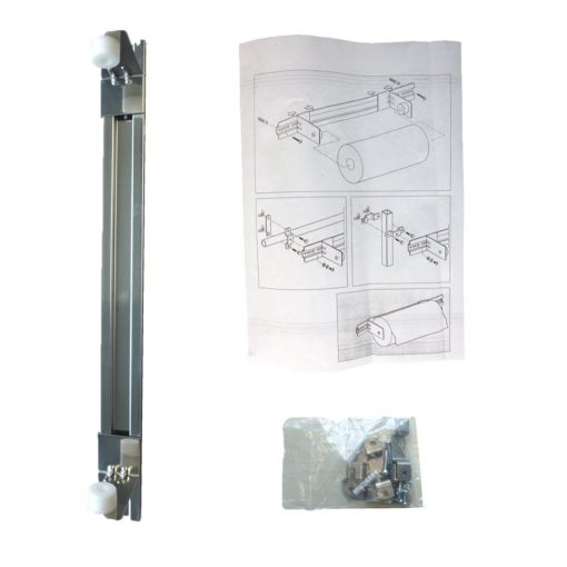 Ärzterollenhalter-Rollenhalter für Liegenabdeckung, Edelstahl verchromt, bis max. 65 cm Breite (Art. 30901) – Bild 2
