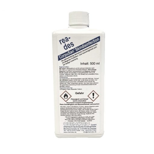 Handdesinfektion rea-des Corpusan, 500 ml, 28 Flaschen (Art. 70070)