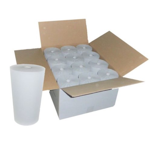 Handtuchrolle Brod natur 90,1-lagig, Recyclingpapier (RC), 24,5 breit, 90 m, unperforiert, 12 Rollen (Art. 90450)
