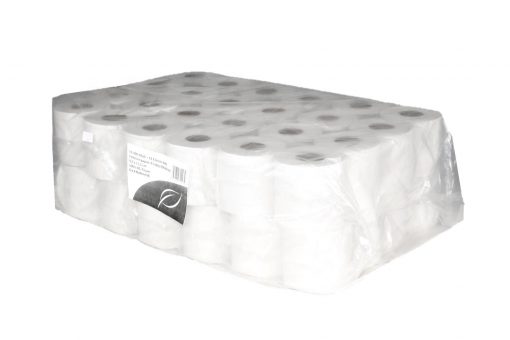Toilettenpapier Huchtemeier, 2-lagig, weiß, Recyclingpapier (RC), 400 Blatt, 6x8=48 Rollen (Art. 90644) – Bild 2