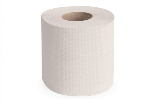 Toilettenpapier Huchtemeier, 2-lagig, weiß, Recyclingpapier (RC), 400 Blatt, 6x8=48 Rollen (Art. 90644) – Bild 3