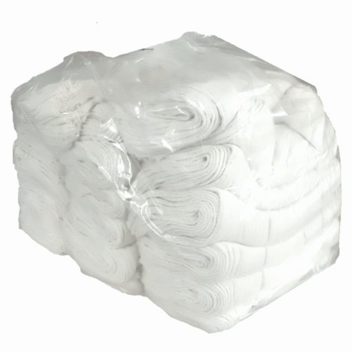 Maschinenputztücher gewebt, rohweiß, 40x40 cm, 550 Tücher, 10 kg Sack (Art. 91169)