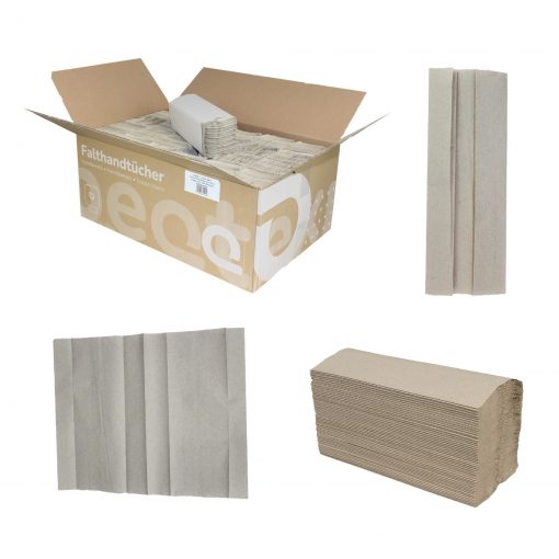 Falthandtuch Huchtemeier, 1-lagig, natur, Recyclingpapier (RC), C-Falz, 24,5x32 cm, 3648 Tücher (Art. 90537-1) – Bild 6