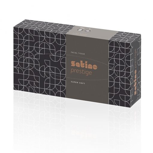 Kosmetiktücher Satino Prestige Flachbox, 2-lagig, hochweiß, 100 Tücher/Box (Art. 90660) – Bild 3