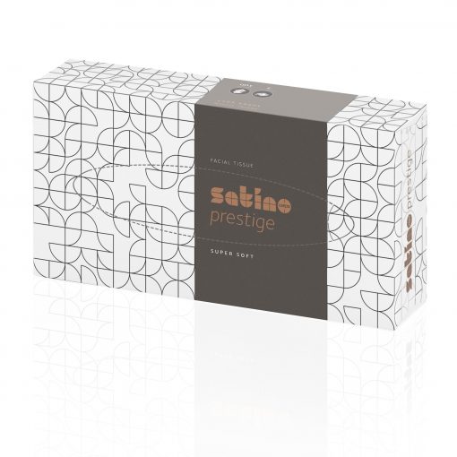 Kosmetiktücher Satino Prestige Flachbox, 2-lagig, hochweiß, 100 Tücher/Box (Art. 90660) – Bild 4