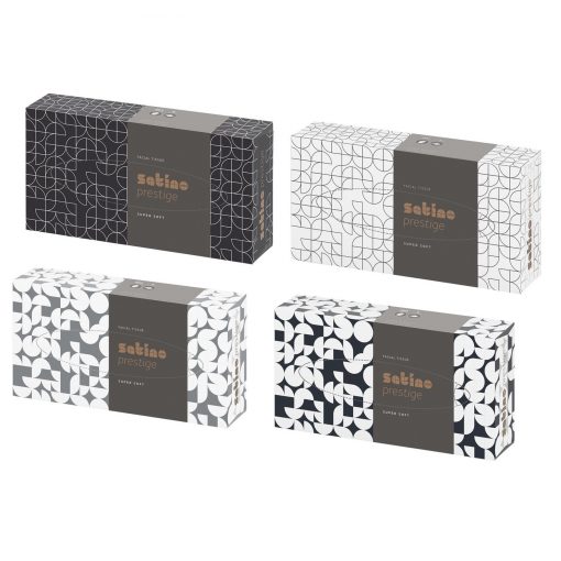 Kosmetiktücher Satino Prestige Flachbox, 2-lagig, hochweiß, 100 Tücher/Box (Art. 90660) – Bild 6