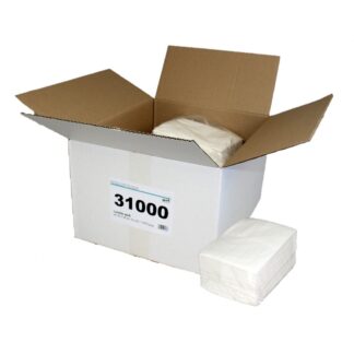 NOWOLIN® Extra Plus Lavette 80, 150 Tücher, Universaltücher mit Textilcharakter, Lochstruktur, weiß, Viskose/Polyester, 50x38 cm, 6x25=150 Tücher