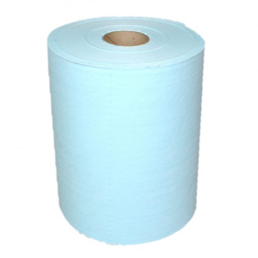 Spunlace Universal-Wischtuchrolle, Textilcharakter, 500 Blatt, glatte Oberflächenstruktur, blau, 30x38 cm, 1 Rolle (Art. 30031) – Bild 4