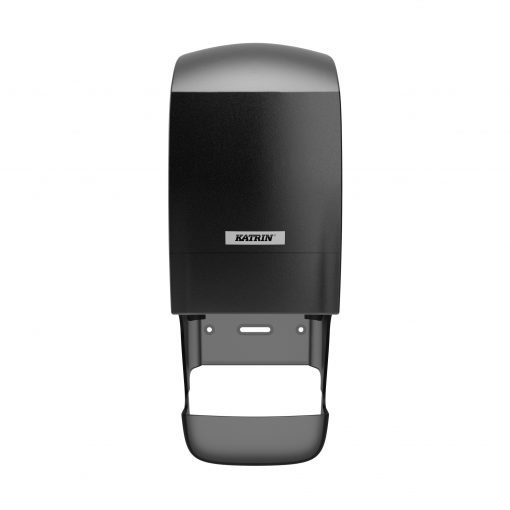 Toilettenpapierspender Katrin System mit Hülsenfänger, schwarz, Kunststoff (Art. 90917) – Bild 2