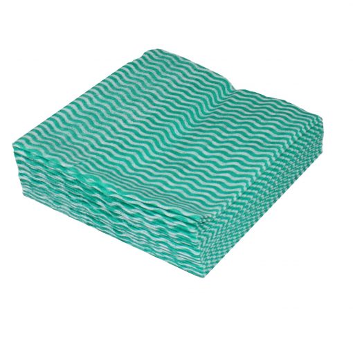 Allzwecktücher-Wischtücher-Spültücher, 25 Tücher, Lochstruktur, grün-weiß, Viskose-Polyester, ca. 25×38 cm (Art. 30994-2) – Bild 3