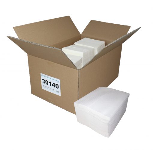 Brotex® Dry Soft 70, 500 Tücher, Airlaid Wischtücher, einseitig geprägt, weiß, Zellstoff, 30x34 cm, 500 Tücher (Art. 30140)