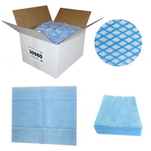NOWOLIN® blau-weiß, Universaltücher, Viskose/Polyester, 30x34 cm, 20x50=1000 Tücher (Art. 30980) – Bild 2