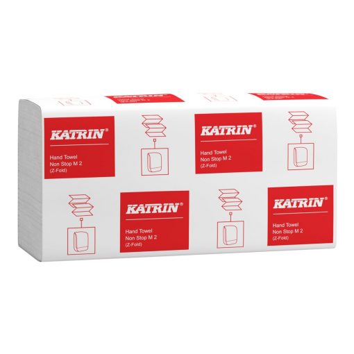 Falthandtuch Katrin Non Stop M2, 2-lagig, weiß, Recyclingapier (RC), N-Falz, 20,3x24cm, 4000 Tücher (Art. 90564) – Bild 5