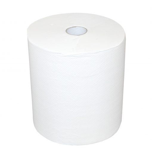 Handtuchrolle Brod 140, für Autocut-Spender, 2-lagig, hochweiß, Zellstoff, 20 cm breit, 140 m, unperforiert, 6 Rollen (Art. 90467) – Bild 4
