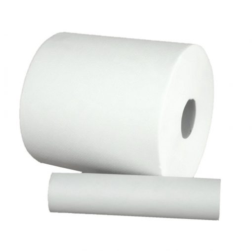 Handtuchrolle Brod 130, 2-lagig, weiß, Zellstoff, 19 cm breit, 130 m, unperforiert, Centerfeed, 6 Rollen (Art. 90468) – Bild 2