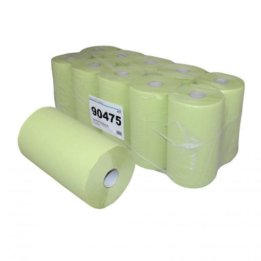 Handtuchrolle Brod 70, 2-lagig, grün, Zellstoff, 23 cm breit, 70 m, unperforiert, 10 Rollen (Art. 90475)