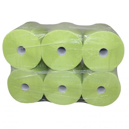 Handtuchrolle Brod 140, 2-lagig, grün, Zellstoff, 21 cm breit, 140 m, unperforiert, 6 Rollen (Art. 90477) – Bild 4