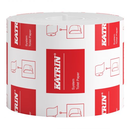 Toilettenpapier Katrin System, 2-lagig, weiß, Zellstoff/RC-Mix, 800 Blatt, 36 Rollen (Art. 90661-S) – Bild 3