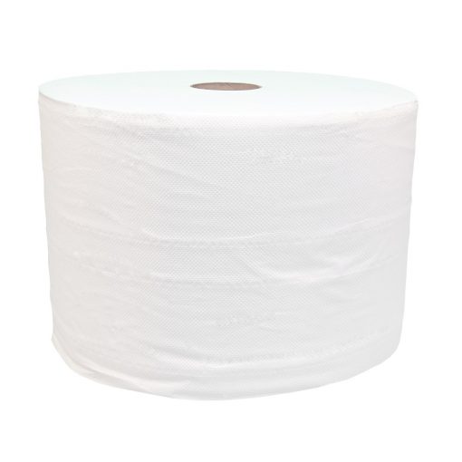 Putztuchrolle Katrin L, 1500 Blatt, 2-lagig, weiß, Recyclingpapier (RC), 22x36 cm, 540 m, perforiert, 2 Rollen (Art. 30232) – Bild 4