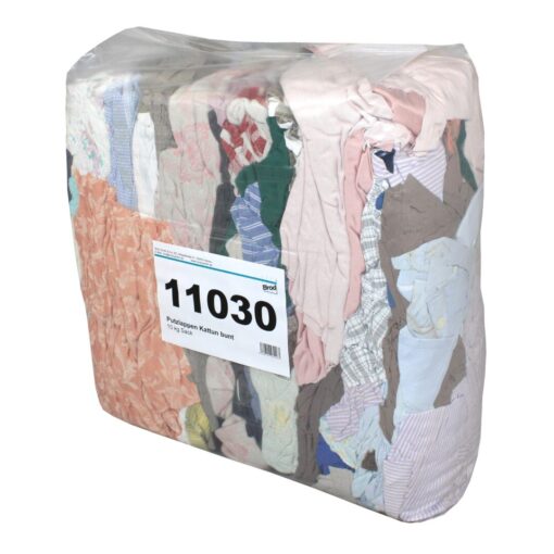 Kattun-Putzlappen, bunt, Baumwolle-Polyester, 10 kg (Art. 11030) – Bild 2