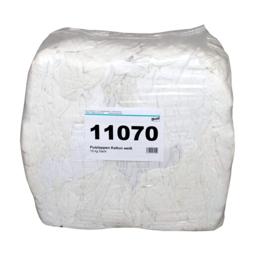 Kattun-Putzlappen, weiß, Baumwolle-Polyester, 10 kg (Art. 11070)