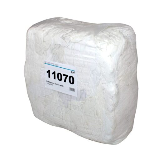 Kattun-Putzlappen, weiß, Baumwolle-Polyester, 10 kg (Art. 11070) – Bild 2