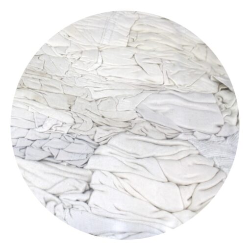 Poliertrikot Industrie-Putzlappen, weiß, Baumwolle, 10 kg Sack (Art. 11100) – Bild 3