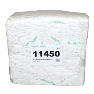 Handtuchleinen-Gerstenkorn-Putzlappen, weiß, Baumwolle, 10 kg, ca. 23x50 cm