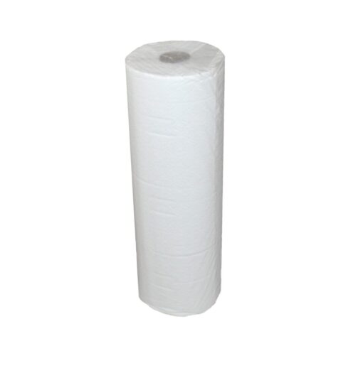 Ärzterollen/Ärztekrepp, hochweiß, 2-lagig, Zellstoff, perforiert, 39x37 cm, 135 Abrisse, 50 m, 9 Rollen (Art. 30540-1) – Bild 4