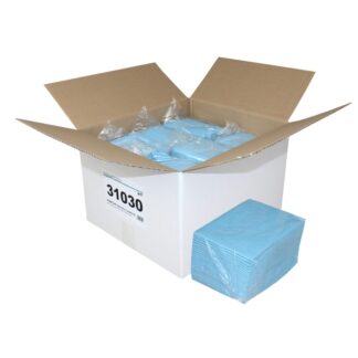 NOWOLIN® Extra Plus Lavette 80, 150 Tücher, Universaltücher mit Textilcharakter, Lochstruktur, blau, Viskose/Polyester, 50x38 cm, 6×25=150 Tücher