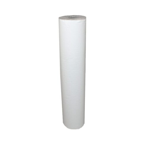 Ärzterollen/Ärztekrepp, hochweiß, 2-lagig, Zellstoff, perforiert, 59×37 cm, 135 Abrisse, 50 m, 9 Rollen (Art. 30560-1) – Bild 2