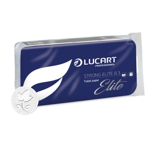 Toilettenpapier Lucart Professional Strong Elite 8.3, 3-lagig, hochweiß, Zellstoff, 250 Blatt, 9x8=72 Rollen (Art. 90629-1) – Bild 3