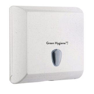 Falthandtuchspender "Hochstapler" Green Hygiene, weiß-meliert, Kunststoff