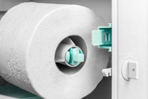 Toilettenpapierspender Satino, weiß, Kunststoff, MT1-kompatibel (Art. 90929) – Bild 3