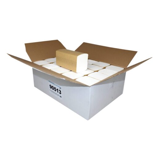 Falthandtuch Brod Lux Premium, 3-lagig, weiß, W-Falz, 21x32 cm, 2.500 Tücher (Art. 90513)