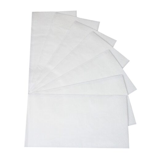 Servietten Huchtemeier, 2-lagig, weiß, Zellstoff, 32,5x32,5 cm, 1/8 Falz, 4x250=1000 Stück (Art. 90608N) – Bild 2
