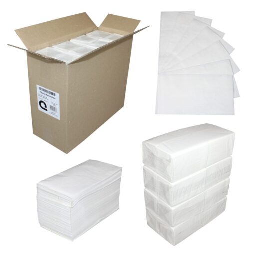 Servietten Huchtemeier, 2-lagig, weiß, Zellstoff, 32,5x32,5 cm, 1/8 Falz, 4x250=1000 Stück (Art. 90608N) – Bild 6